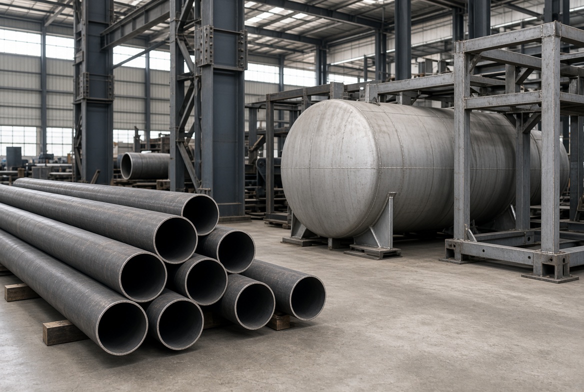 Structural fabrication — pipelines, tanks, steel